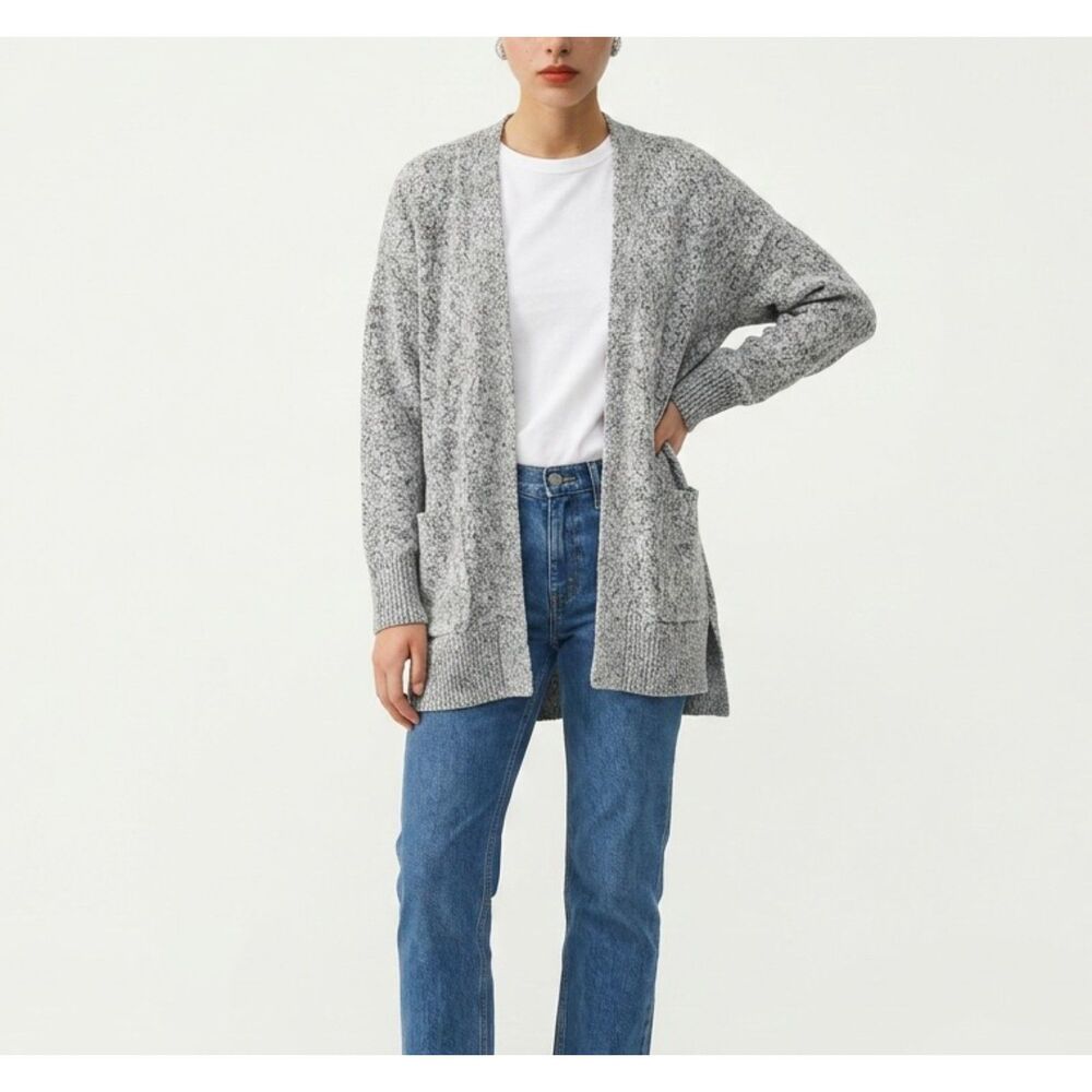 Madewell Gray‎ Valley Marled Open Front Cardigan Sweater Women’s Size M